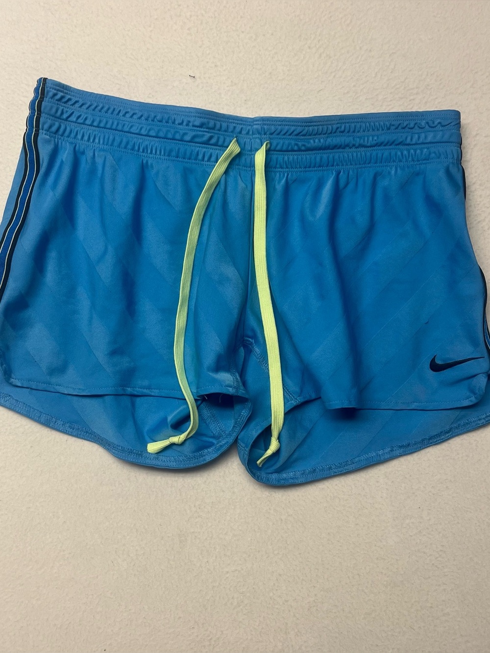 Nike Dri-Fit Women's Athletic Running Shorts Blue Size Large